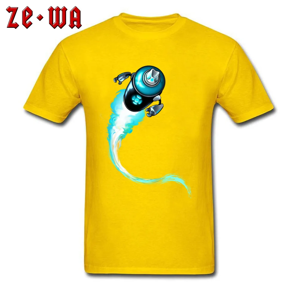  Man T-shirts RoboSpray Printed On Tees 100% Cotton Fabric O-Neck Short Sleeve Hip hop Clothing Shirt Summer/Autumn RoboSpray yellow