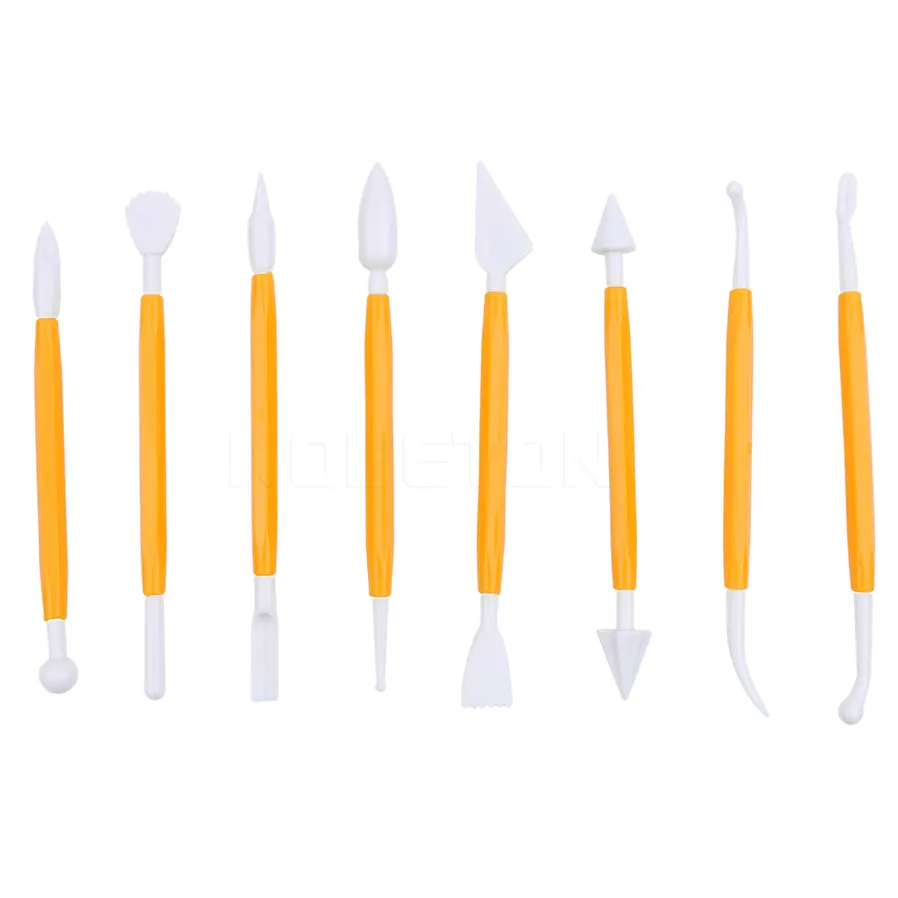 

8pcs/Lot Fondant Cake Knife Kits Sugarcraft Decoration Modelling Tools Carving Baking Decorating Tools 16 Patterns