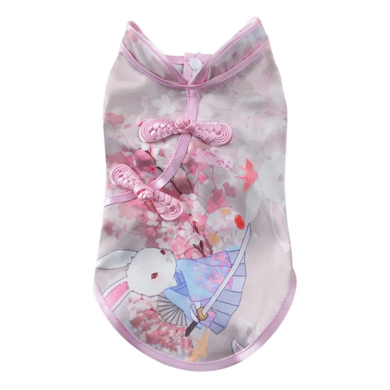 Собака платье Летний Pet Платья для собак юбка Тан костюм Китайский Cheongsam костюм Одежда для питомца щенок кошки