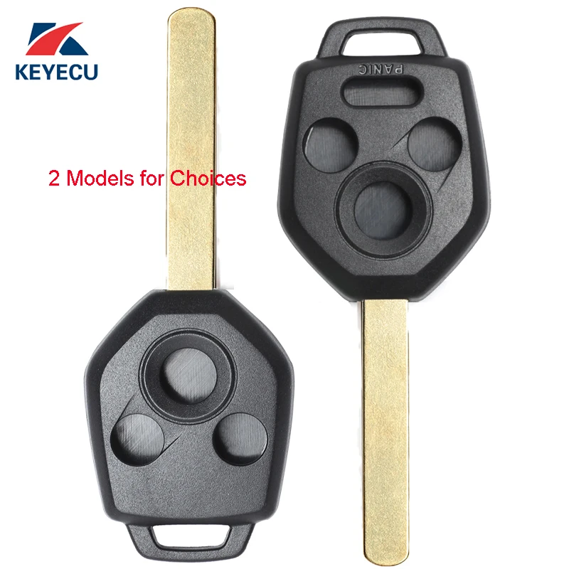 Запасной пульт дистанционного ключа KEYECU 10X чехол для Subaru Forester Liberty Impreza Outback 2009-2014 (2