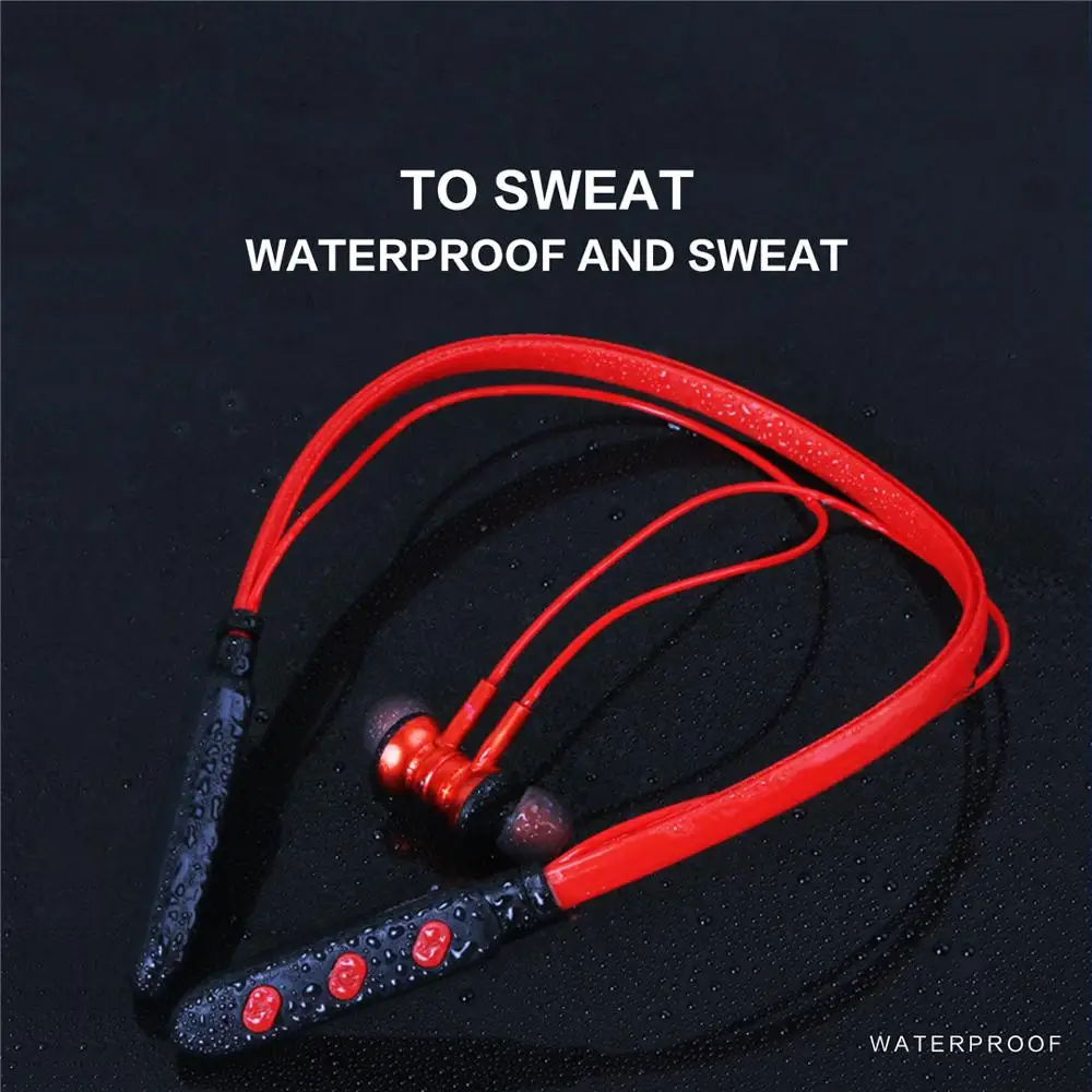 

Sports Bluetooth Headset Wireless Headphone Running Waterproof Headset Neckband HD Mic Handsfree for iPhone Xiaomi Huawei Headse