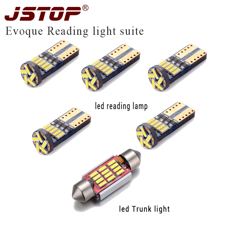 JSTOP 6piece set led reading lights 4014smd c5w led Trunk bulbs 12V 36mm c5w festoon led