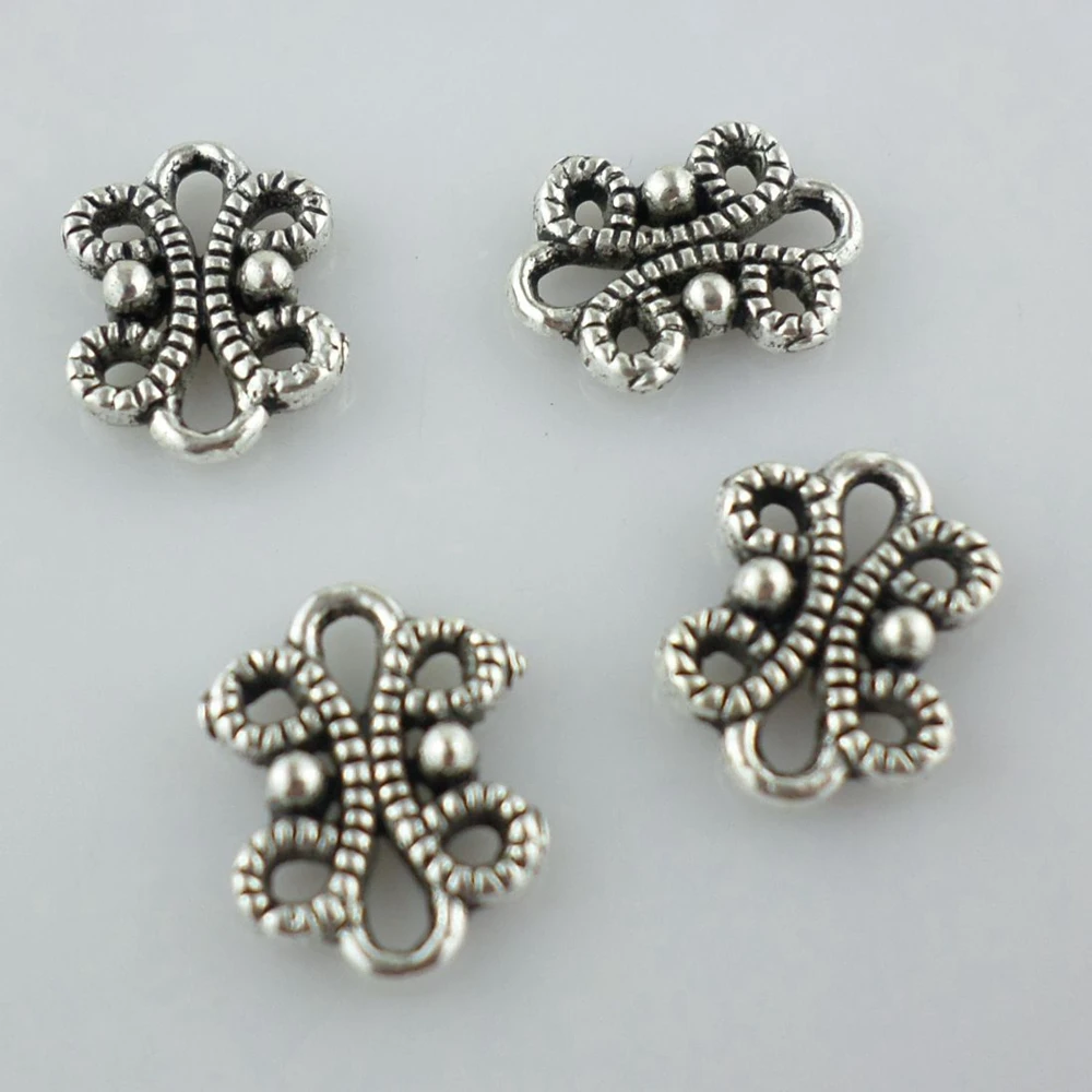 

60pcs Tibetan Silver Charms Bails Connectors Pendants 9x12mm Jewelry Findings