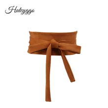 HATCYGGO, Модный женский пояс, простой пояс с рукавом, эластичный широкий эластичный пояс для девочек, милый пояс на талии, платье, аксессуары