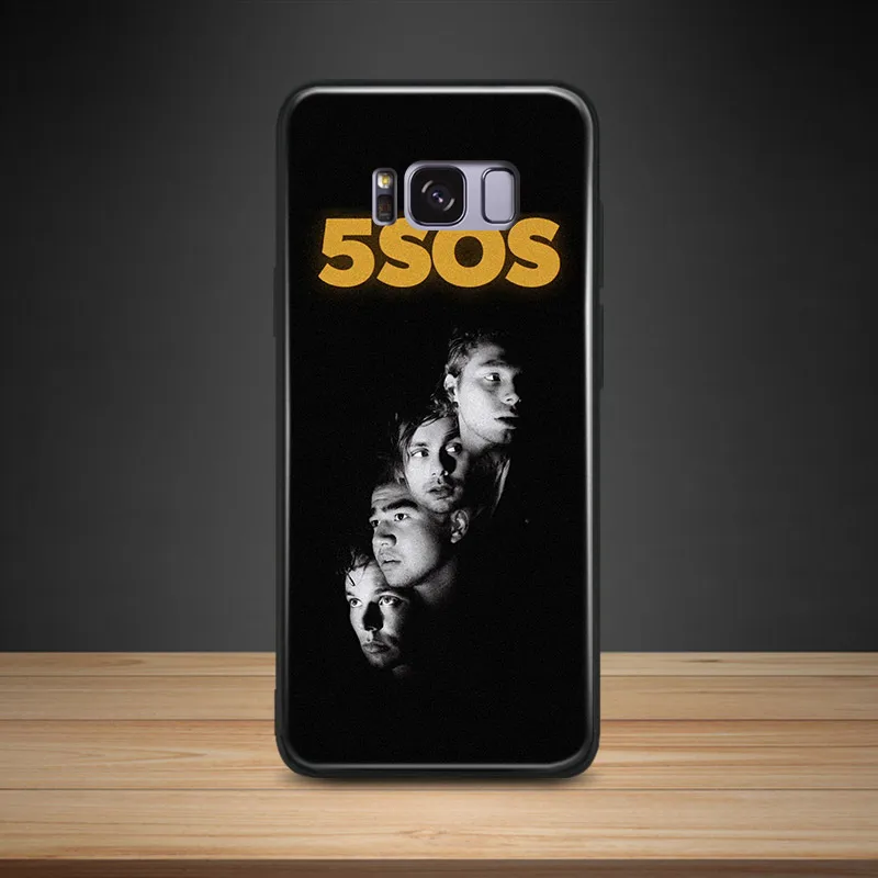 

5sos Band 5 seconds of summer Soft Silicone Phone Case Shell Cover For Samsung S7 Edge S8 S9 Plus Note 8 9