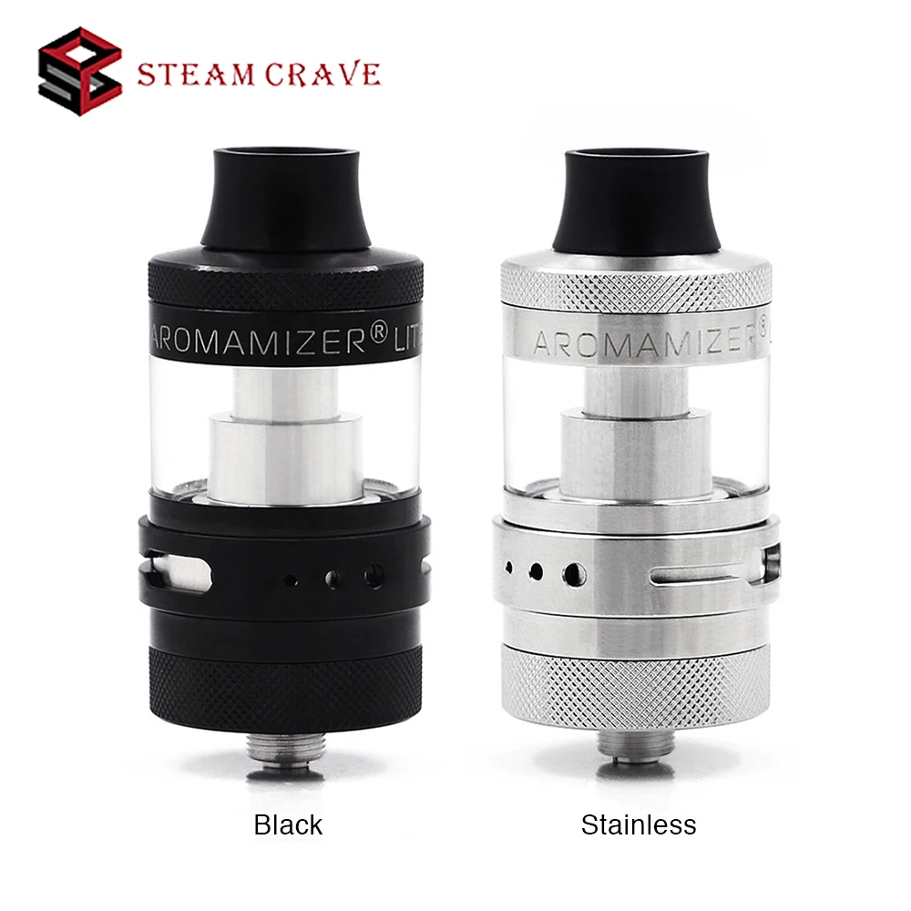 

Original Steam Crave Aromamizer Lite RTA with 3.5m/4.5ml Capacity with 23mm Diameter & Single Coil Building 23mm RTA Vs Zeus X