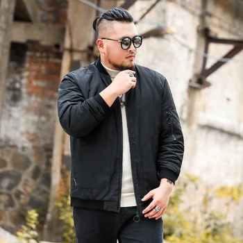 

Man Coats with Pocket Fashion Design Pure Color Big Coats XL-6XL