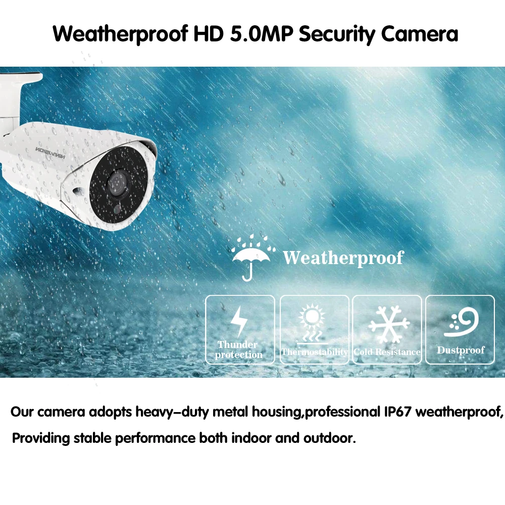 NINIVISION HD 8ch 5MP DVR NVR Kit H.265 System CCTV Security Up to 16CH NVR Outdoor Waterproof Came - 33011336631