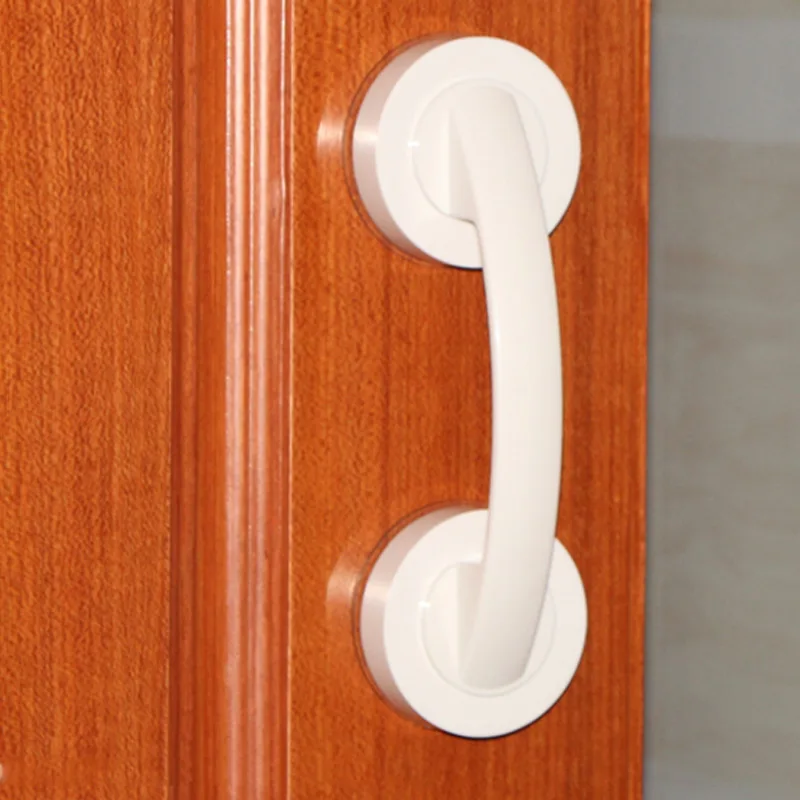 

Vacuum Suction Door Handle Bathroom Handrail Kitchen Glass Doors Shower Safety Grab Bar Furniture Pull Knob LO88