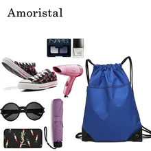 Рюкзак Сумка для Для женщин мешки Drawstring Мода Высокое качество ромбовидная решетка строка мешок хранения посылка карман сумки B147