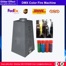 4 jet Цвет пламени проектор DMX512 шестиугольник Этап Диско DJ производительности шоу Специальный Эффект спрей цвет пожарной машины для суперзвезды