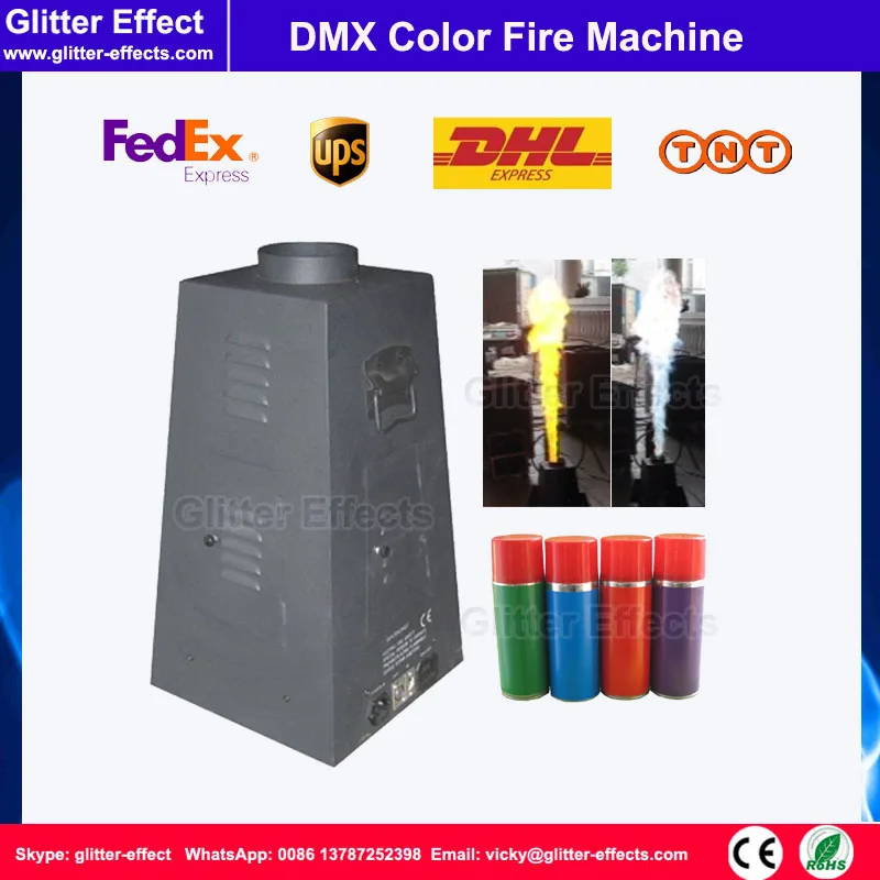 4 jet Цвет Пламени Проектор DMX512 с шестигранной головкой для сцены DJ диско