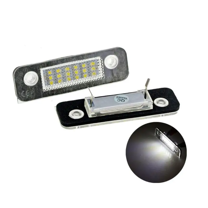 

2Pcs 12V 18 LED Car License Plate Light White Number Plate Lamps Light SMD For Ford Fusion for Mondeo/MK2 for Fiesta MK5