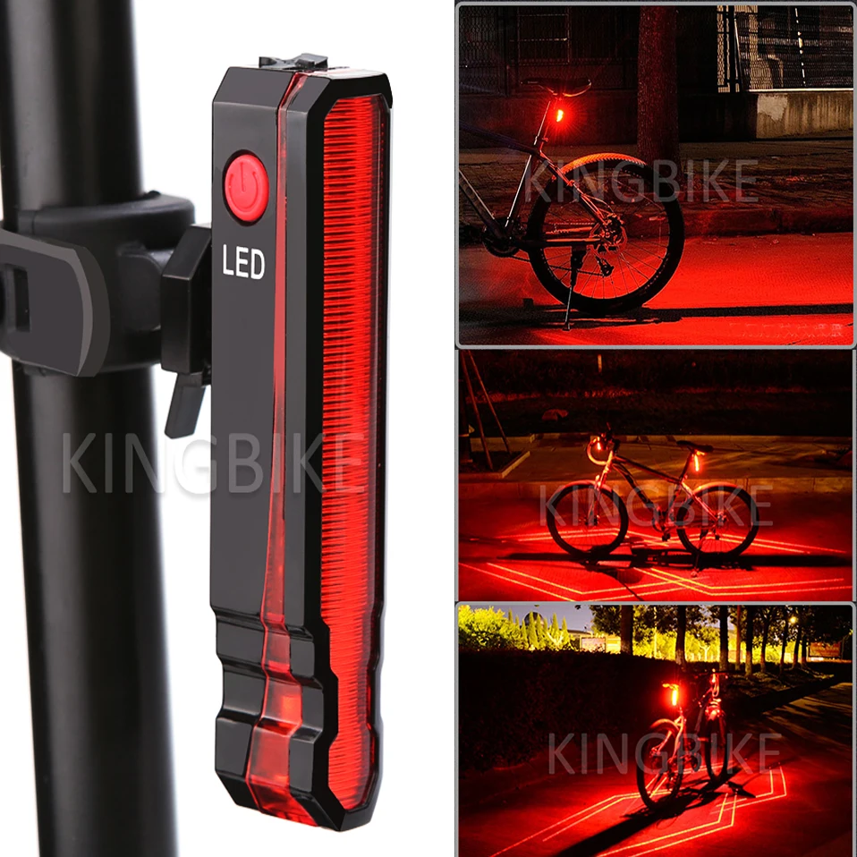  Back Bike light Taillight Safety Warning USB Rechargeable Bicycle Lights Tail Lamp Comet LED Laser 