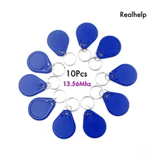 10 шт. Бесконтактный контроль доступа 13,56 МГц 1108 брелок ПВХ IC тег fob Contaless rpic смарт-брелок для системы Attandance