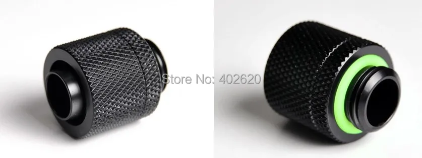 

10pcs/lots Black 3/8'' hand compression nozzle G1/4 thread suit 9.5x12.7mm Computer cooling fittings, water cooling connector
