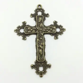 

Classic Bronze Crosses Charms Pendants Alloy Cross Pendant DIY Charm Jewelry Making 10pcs/order T706