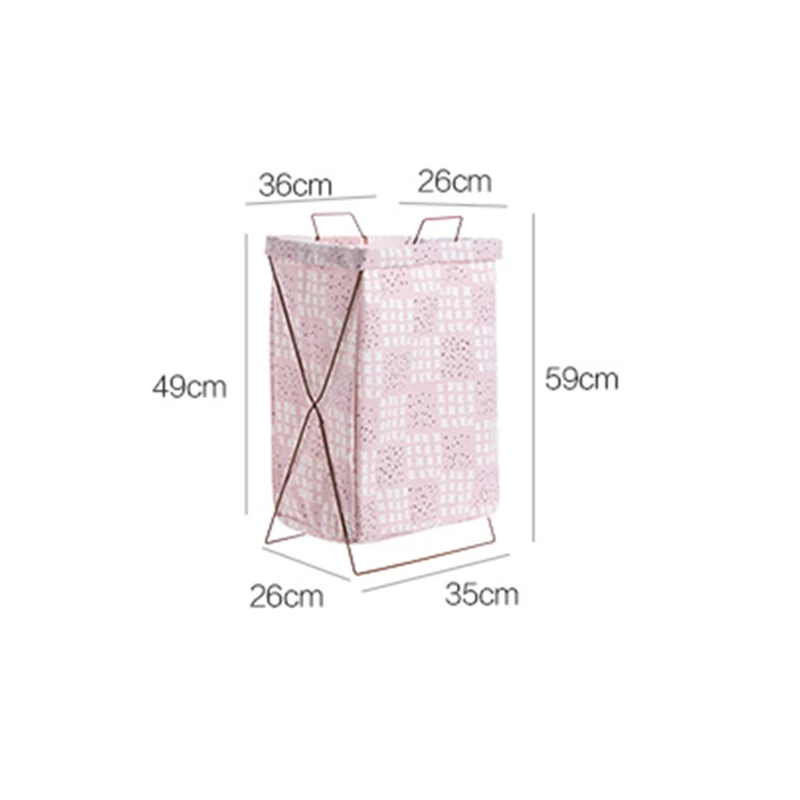 LRAOZOYM 36*26*59 cm سلة الغسيل القابلة للطي تخزين برميل الدائمة الملابس دلو الغسيل المنظم المنزلية ماتيل LR024