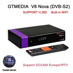 Рецептор Gtmedia V8 Honor Встроенный Wi-Fi power от freesat v8 super HD DVB-S2 1 год Cccam Cline для 1 года ТВ коробка такая же, как V8 Nova