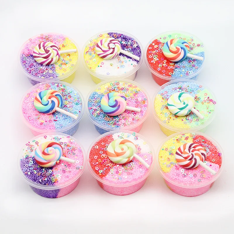 

DIY Fluffy Snowflake Mud Slime Scented Stress Relief New Arrival Funny Cotton Slime Clay Education Craft Mud Toy