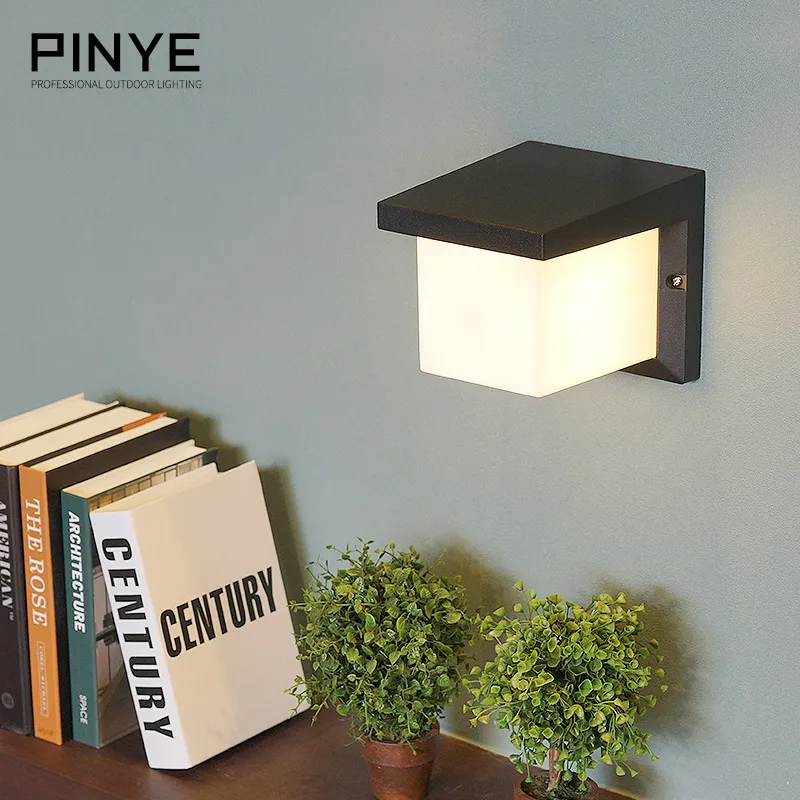 

PINYE IP66 LED Lamp Modern 18W LED Wall Light Waterproof Porch Lamp Lighting Courtyard Garden Lamp Outdoor Light PY003