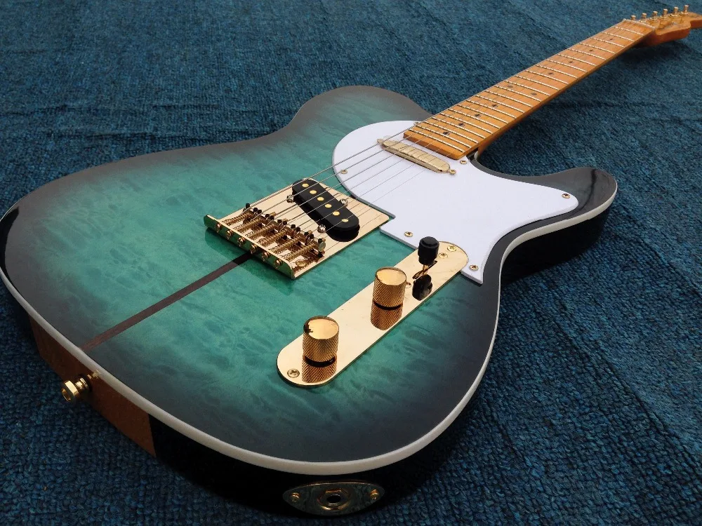 

Instock TL Electric Guitar T-03 Korean Hardware Quilted Maple Top Guitar Promotional Activities Hot Sale