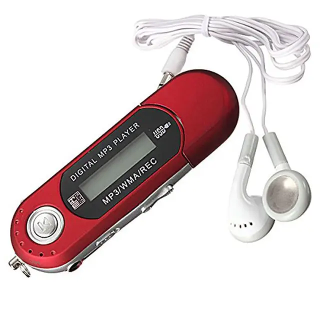 Small clip MP3 player 8GB USB 2.0 Flash Drive LCD Mini MP3 Music Player