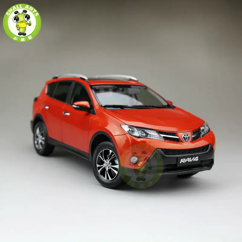 1:18 RAV4 литая модель автомобиля SUV игрушки для подарков коллекция хобби оранжевый