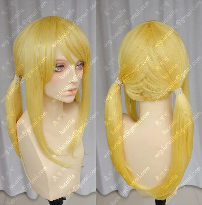 Аниме Сказочный хвост Lucy Heartfilia Косплей парики 60 см длинные золотые термостойкие синтетические волосы парик+ парик колпачок