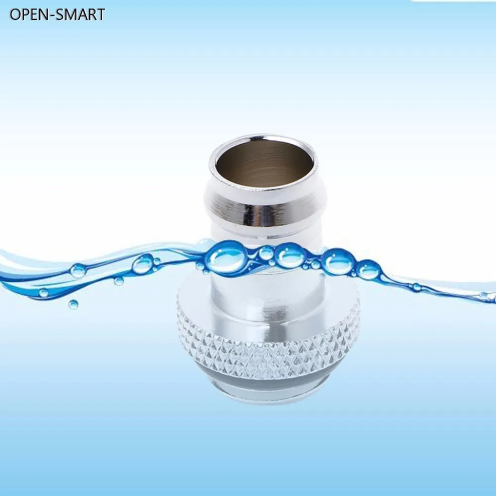 

OPEN-SMART G1/4 Water Cooling Fitting Chromed Connector Adapter For Computer Heatsink Tube