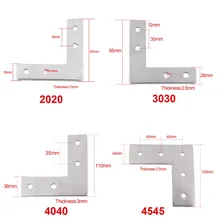 10/5/комплект из 2 предметов в европейском стиле Стандартный углерода Сталь L-Тип Соединительная пластина для 3030 4040 4545 алюминиевый профиль штранг-прессования