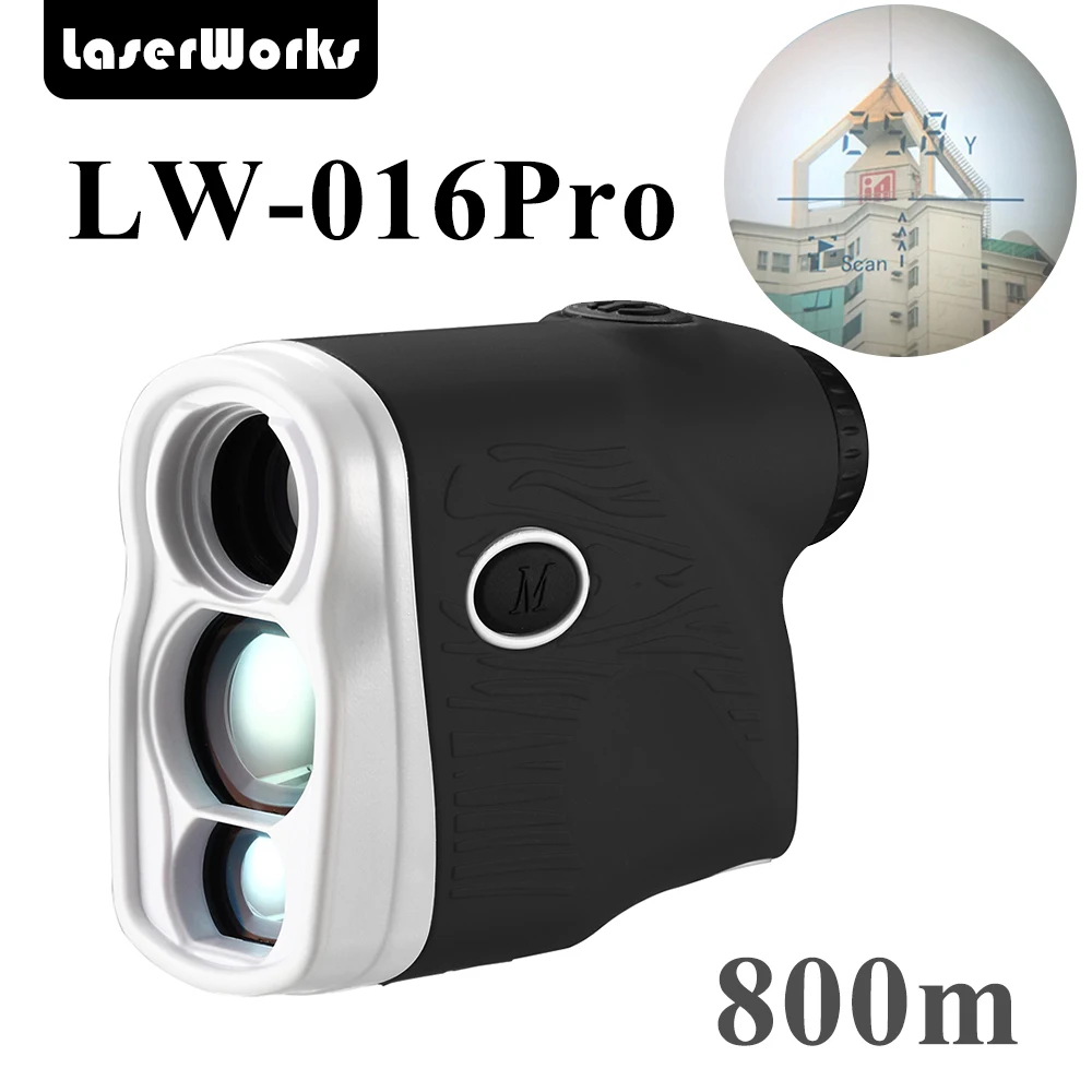 Лазерный дальномер LaserWorks 1200 метров измерение высоты дерева многофункциональный