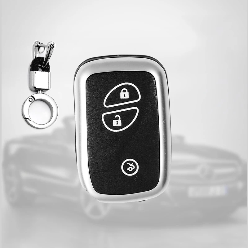 Светящаяся Кнопка автомобильный чехол для ключей кольцевая цепь Lexus NX GS RX IS ES GX LX RC
