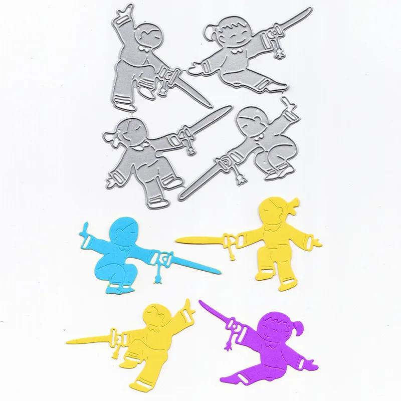 

2018 3D DIY New Arrival Metal Cutting Dies and Scrapbooking For Paper Making Kung Fu Embossing Stamps Frame Card Craft Dies