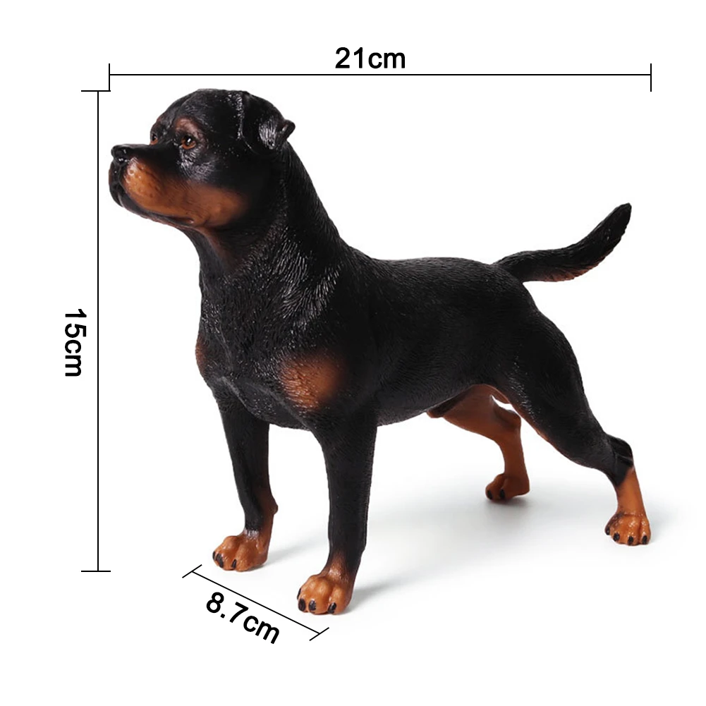 Большой Ротвейлер модель собаки детские игрушки 1:6 фигурки аксессуары Ротвейлер Фигурки игрушки