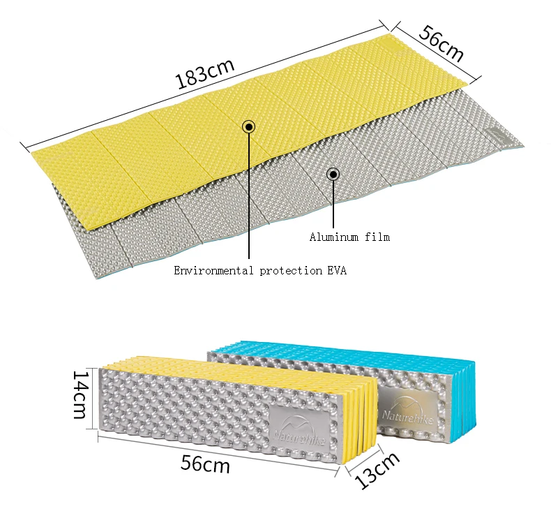 NatureHike Открытый походный коврик Сверхлегкий EVA пена спальный коврик складной Яйцо Слот палатка спальный коврик влагостойкий походный коврик