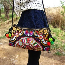 Национальный тренд, этническая вышитая сумка, ручная работа, двусторонняя вышивка, Сумка через плечо, сумки