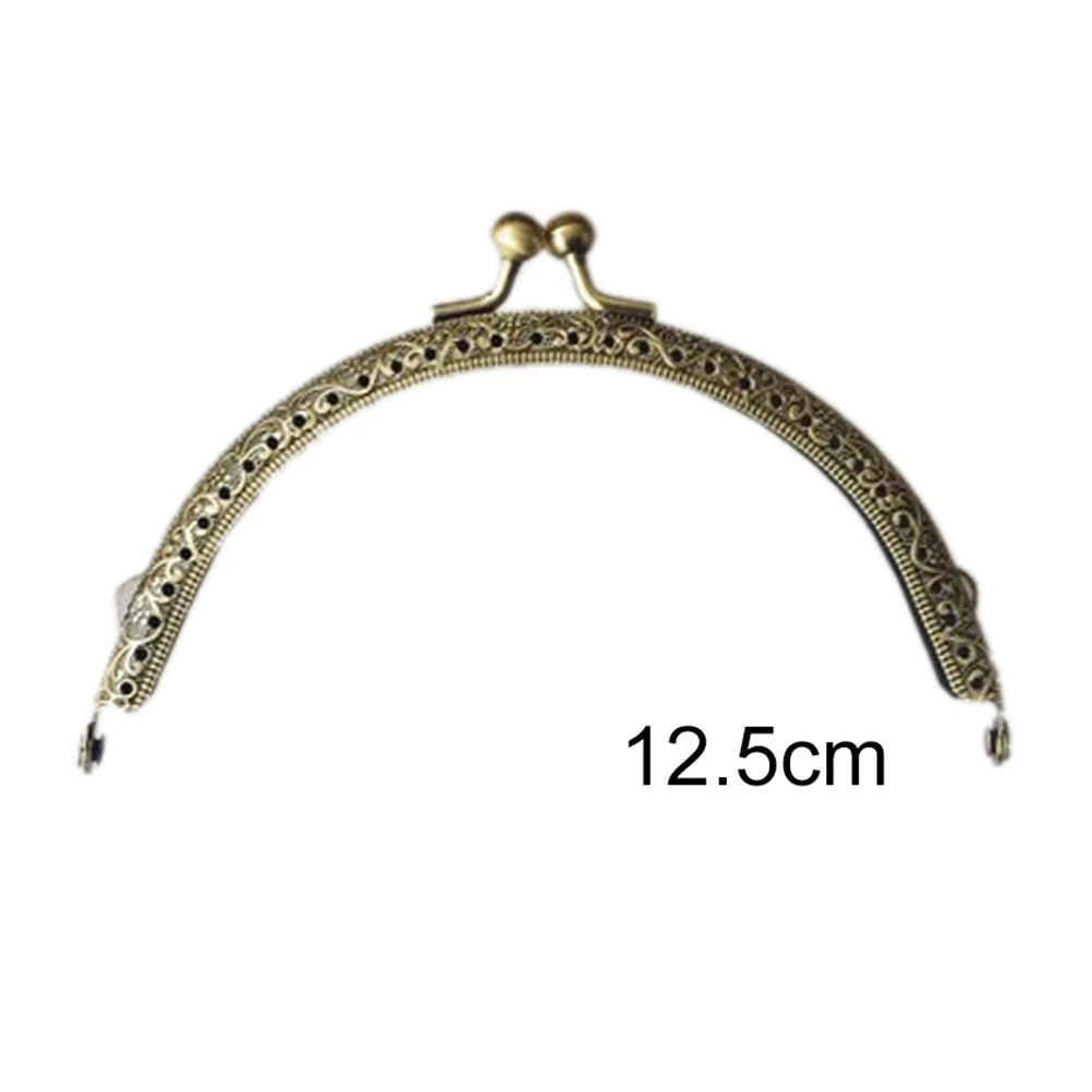 7 размеров DIY античная латунь металлический кошелек рамки кольцо поцелуй ручка с пружинным фиксатором для сумка Craft мешок решений клип