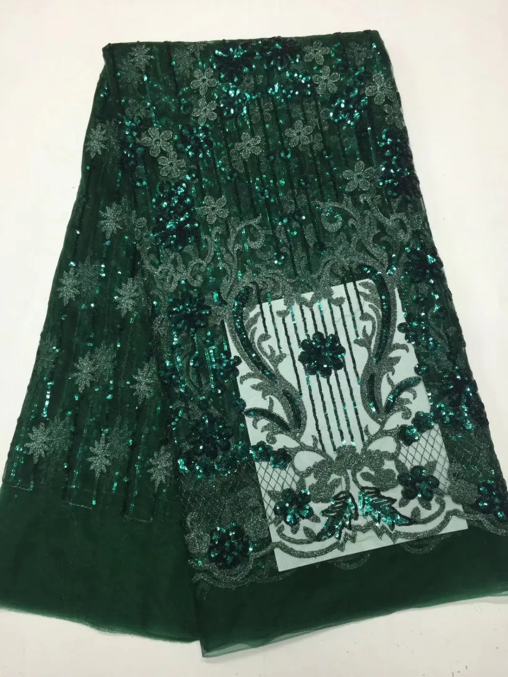 

full Sequins Mesh Lace Fabric African French Guipure Fabric Sequined Embroidered High Quality Lace For Nigeria Weddings Lace