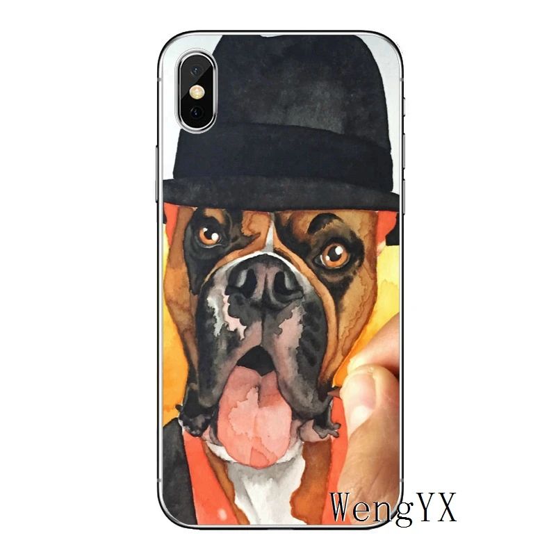 Dogue de Bordeaux dog для Apple iPhone 8 7 plus 6s 6 plus X XR XS Max SE 5s 5c 5 4s 4 Мягкий чехол из ТПУ для телефона - Цвет: de-Bordeaux-A-04