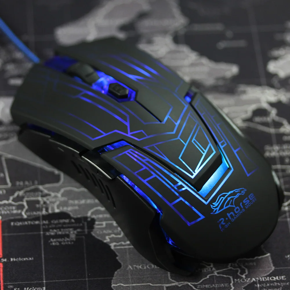 

JONSNOW Wired USB Gaming Mouse 3200DPI Adjustable Optical Computer Mice for PC Laptop Notebook Optical Gamer Mouse Soft Touching