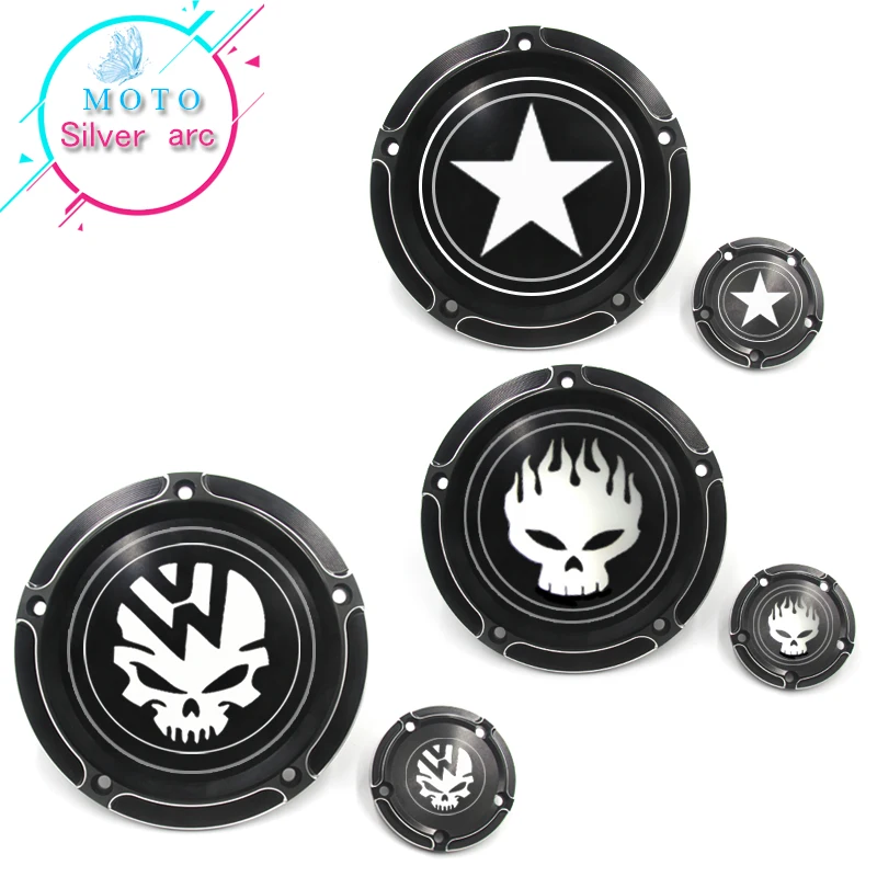 Kopen Nieuwe Motorfiets CNC Derby Timer Timing Motor Cover Voor Harley Dyna FLD Street Glide FLHTK FLHRS FatBoy FXSTB