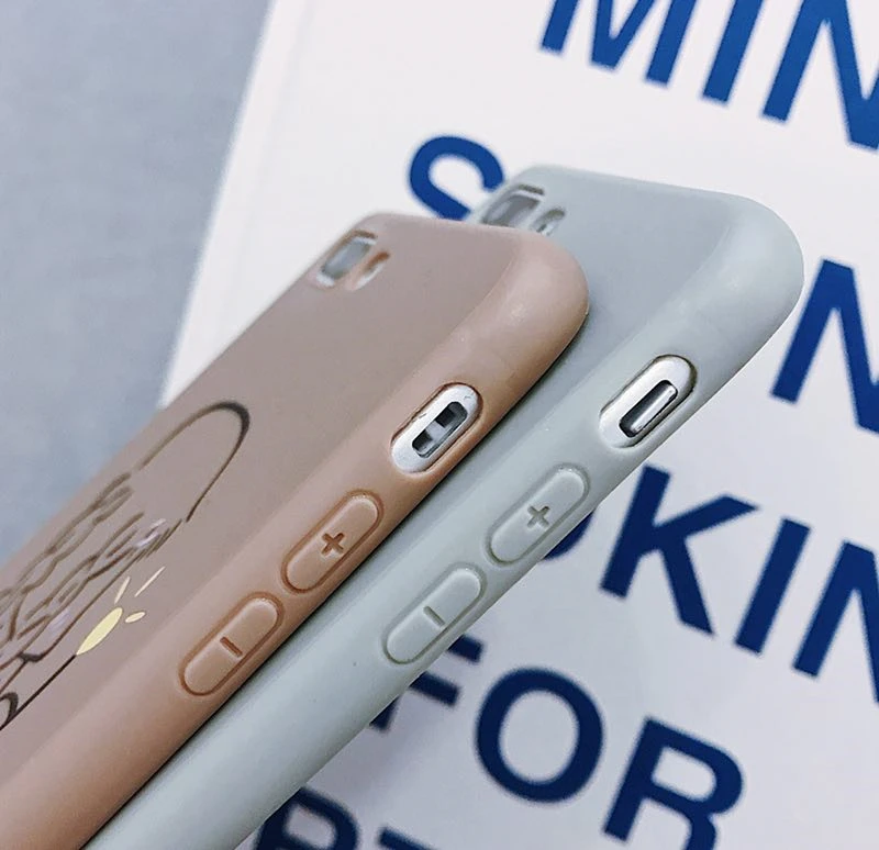 Корейский мультяшный чехол для пары лампочек девушек iPhone 11 Pro X XS XR MAX 6 6S 7 8 plus