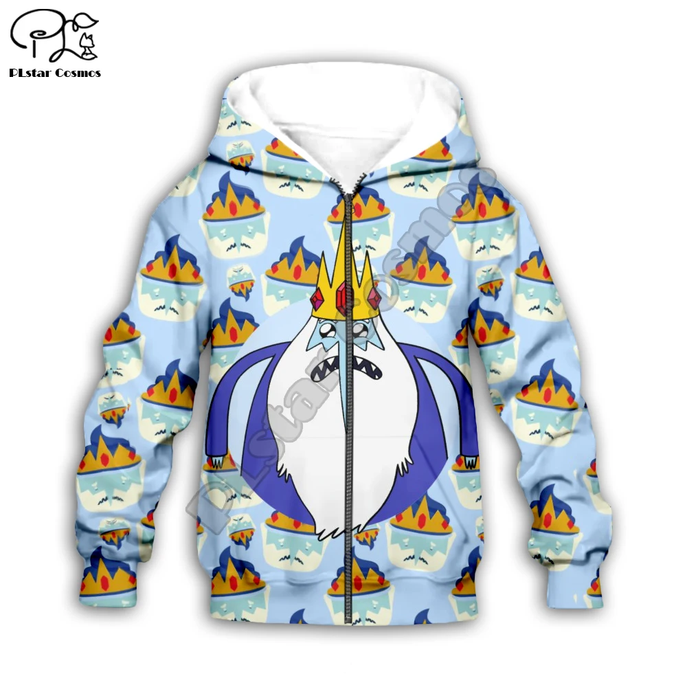 

Adventure Time Kids Hoodies sweatshirts the Ice King 3D print t shirts boy girl clothing Cartoon anime Jacket coat/shorts/pants