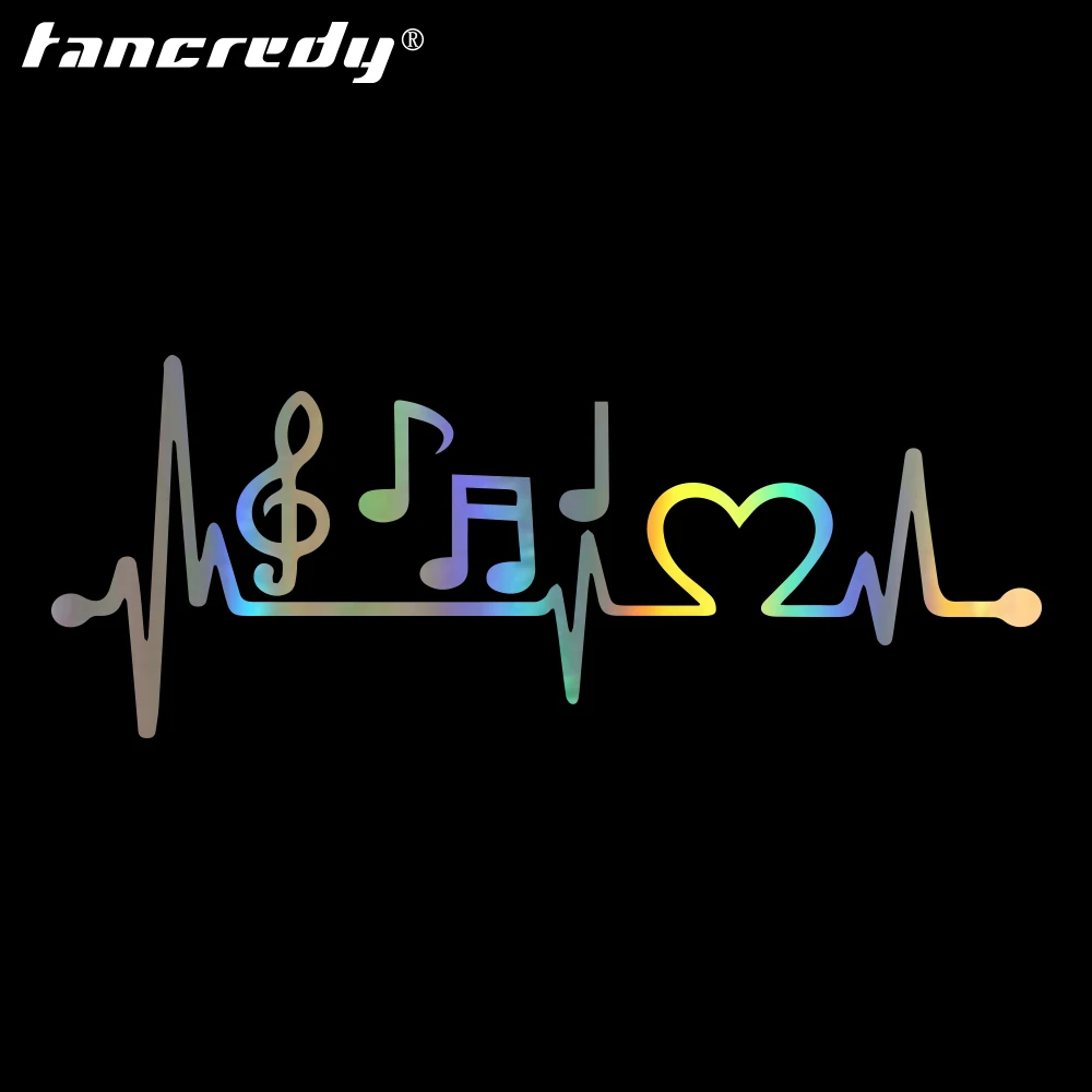 

Car Styling Funny Sticker Music Notes Heart Car Bumper Stickers Decal Car-Styling Decoration Door Body Window Vinyl Auto Sticker