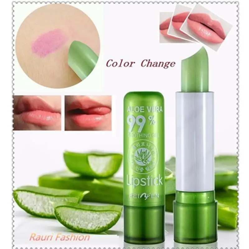 

Aloe Lip Gloss Long Lasting Moisturizing Lipstick Lip balm 3.5g Portable