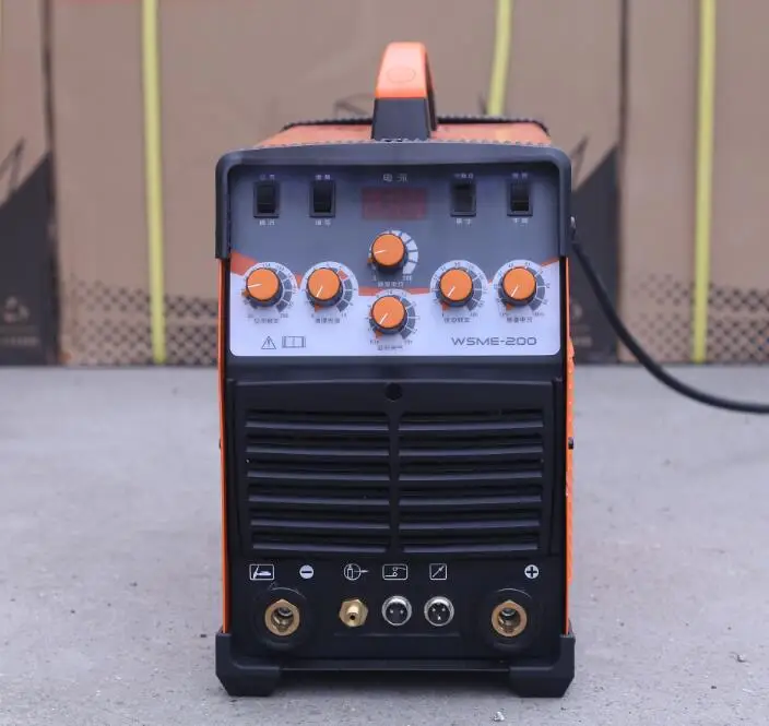 WSME 200 AC DC Импульсная TIG сварка сварочный аппарат из алюминия 220V|Сварочные