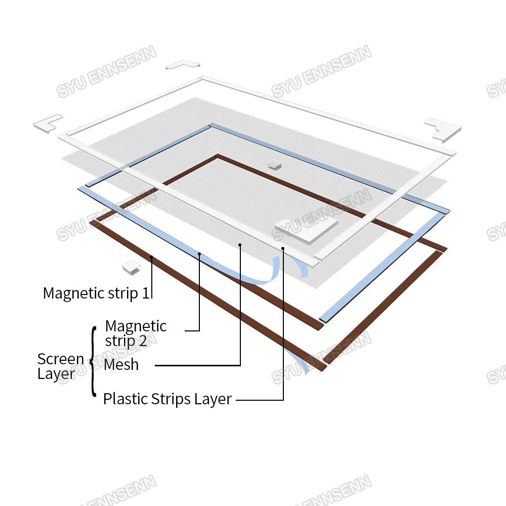 Регулируемый DIY магнитный оконный экран окна удаляемый моющийся, монтажные аксессуары, невидимые мухи комары защитная сетка