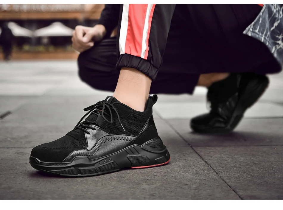 SUROM/мужские кроссовки из сетчатой кожи; дышащая мужская обувь на шнуровке; Повседневная Легкая удобная обувь на плоской подошве; Мужская прогулочная обувь