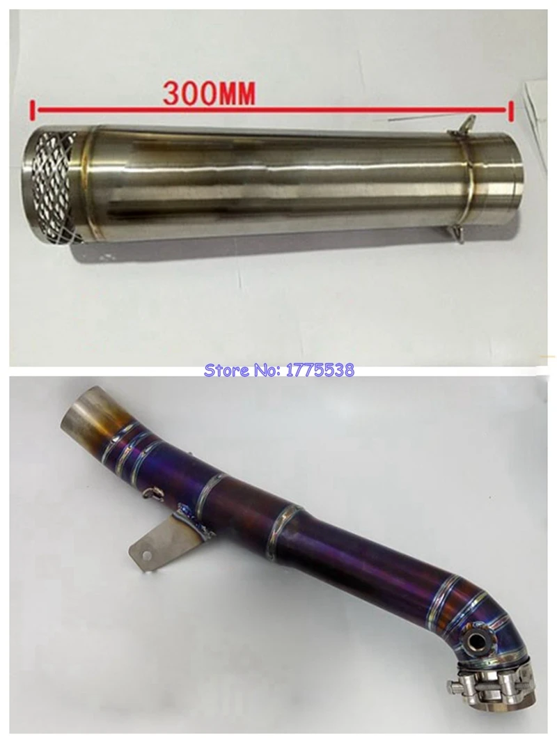 New Model Full Set Modified Motorcycle Exhaust Pipe Escape Link Pipe